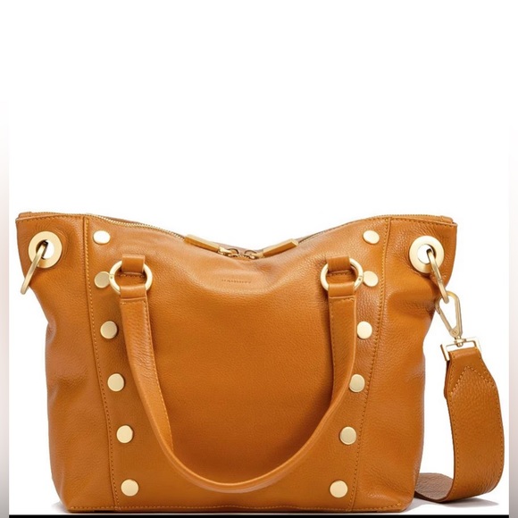 Hammitt Bags Hammittdaniel Tan Leather Studded Medium Satchel Bag
